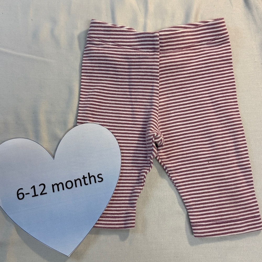Tea Collection - Striped Purple and White Baby Leggings